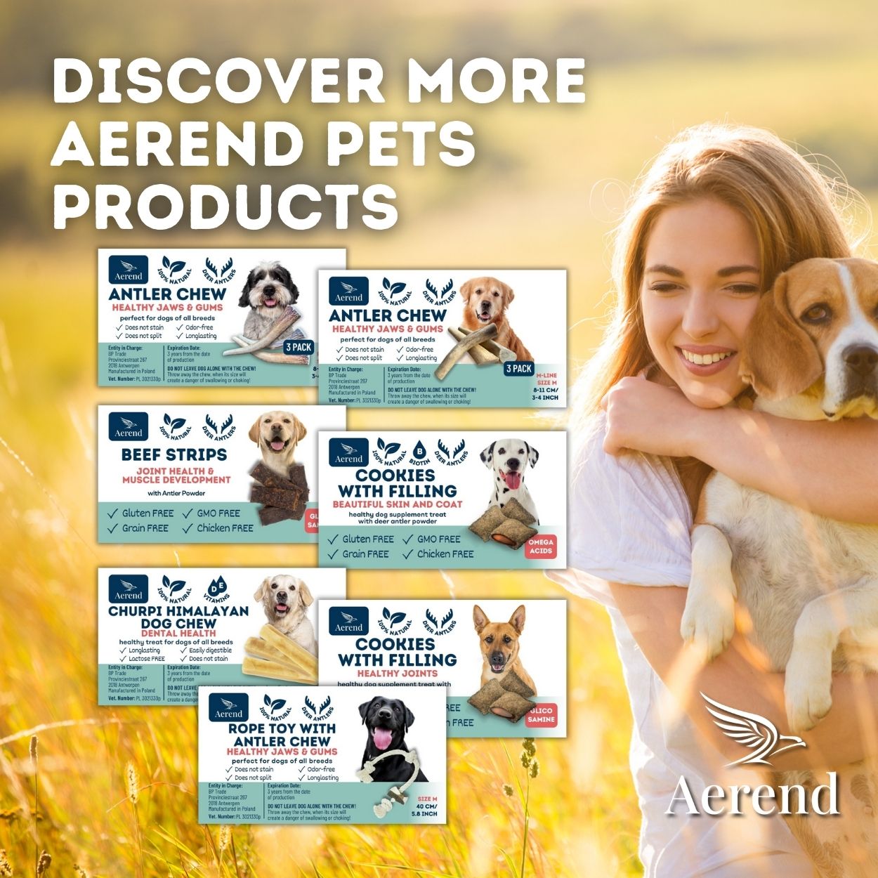 Aerend Churpi Himalaya-Käse für Hunde – 3 Stück