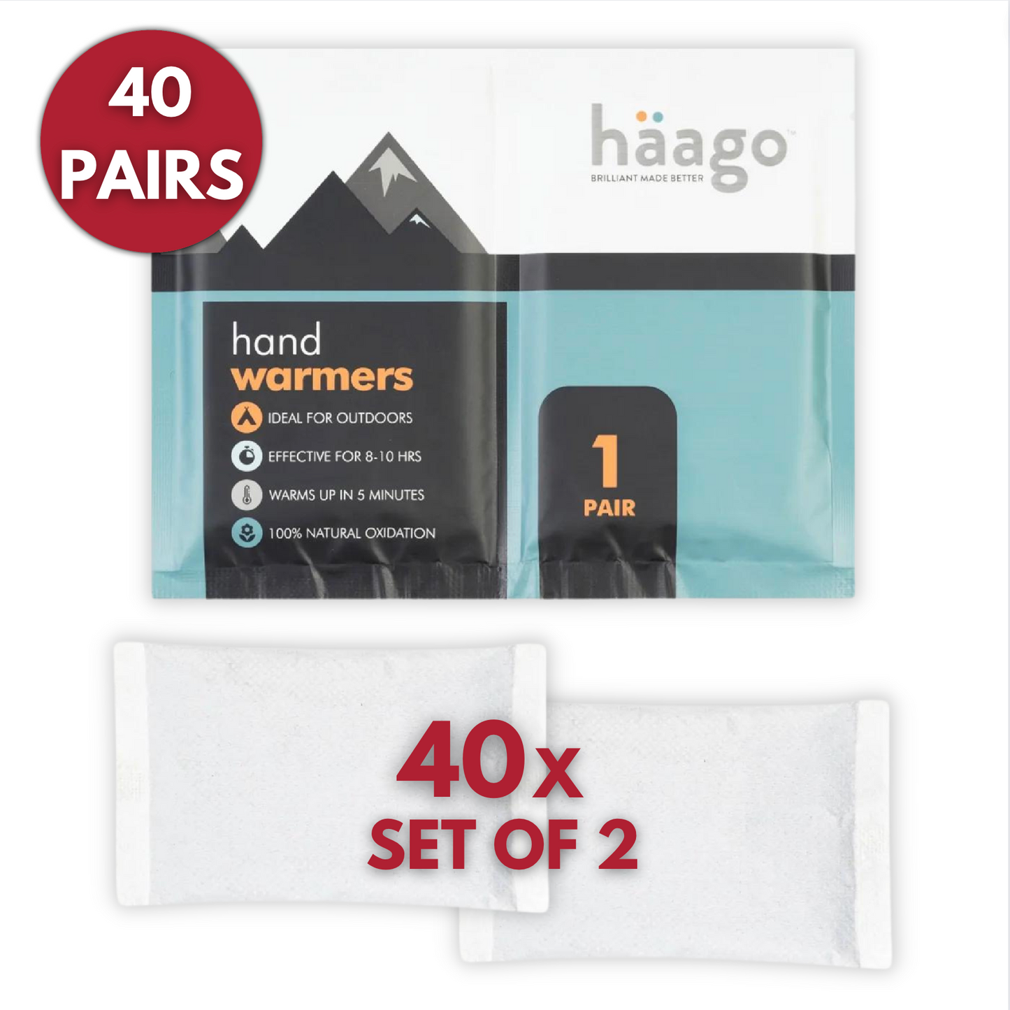 Häago Premium Hand Warmers - Value Pack