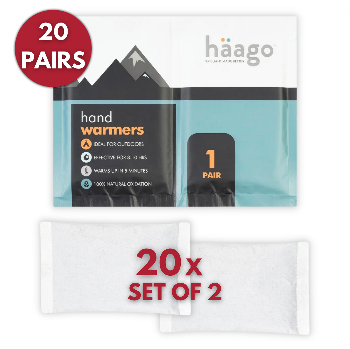 Häago Premium Hand Warmers - Value Pack