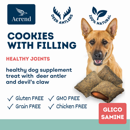 Aerend Dog Cookies with Antler Powder for Healthy Joints