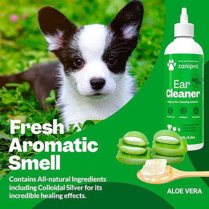 Natural Ear Cleaning Drops for Pets & Small Animals -  Zanipro® 100 ml