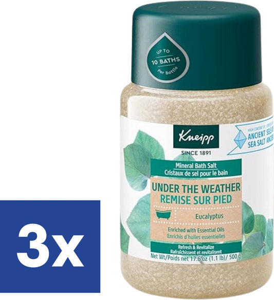 3x Kneipp - Badzout - Under the weather - (3x 500gram)